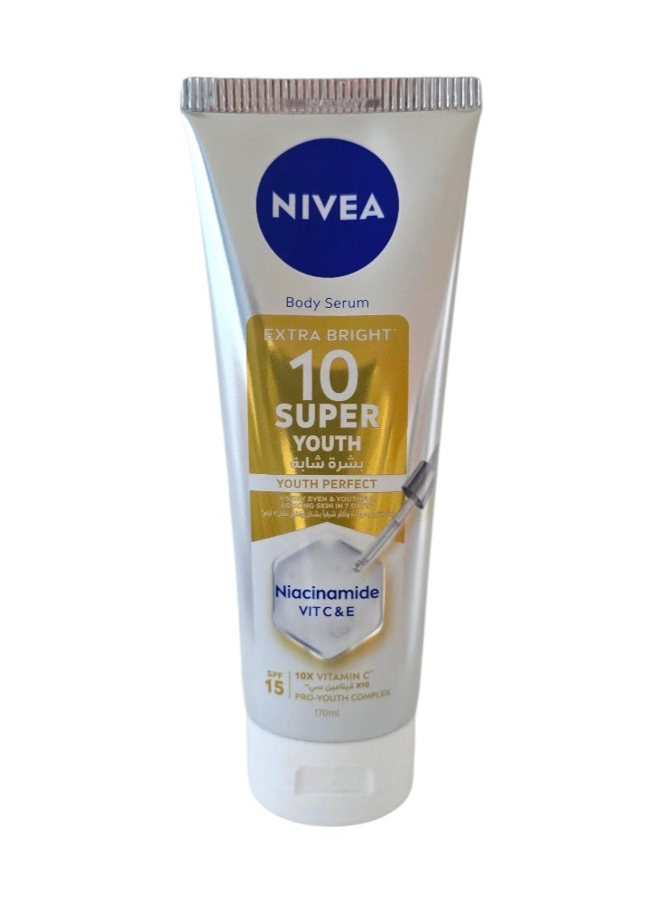 نيفيا مجموعة من قطعتين سيروم للجسم لبكرة شبابية مع بالنياسيناميد وفيتامين  سي و أي وسيقوم للجسم لبكرة مشرقة مع النياسيناميد وفيتامين  سي وأيه ٢×١٧٠مل - Image 3